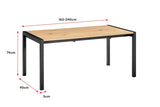NNEKGE Bicca Extendable Dining Table (Natural)