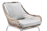 NNEKGE Bilgola Outdoor Armchair with Ottoman