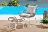 NNEKGE Bilgola Outdoor Armchair with Ottoman