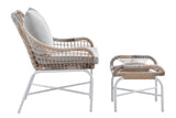 NNEKGE Bilgola Outdoor Armchair with Ottoman