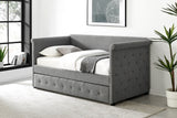 NNEKGE Daybed and Pull Out Trundle (Charcoal)