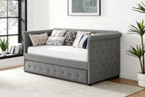 NNEKGE Daybed and Pull Out Trundle (Charcoal)
