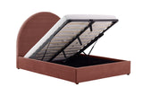 NNEKG Eloise Curved Gas Lift Bed Frame (Single Dusty Rose)