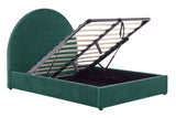 NNEKG Eloise Curved Gas Lift Bed Frame (Single Emerald)