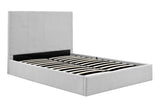 NNEKG Antalya Gas Lift Bed Frame (Queen Light Grey)