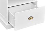 NNEKGE Hampton Bedside Table (White Natural)