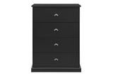 NNEKGE Hampton Chest of Drawers (Black)