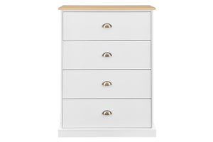 NNEKGE Hampton Chest of Drawers (White Natural)