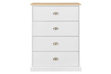 NNEKGE Hampton Chest of Drawers (White Natural)