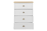NNEKGE Hampton Chest of Drawers (White Natural)