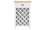NNEKGE Hampton Wine Rack (White Natural)