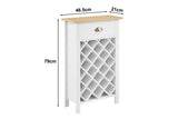 NNEKGE Hampton Wine Rack (White Natural)