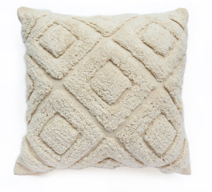 NNEKG Hebe Handwoven Cotton Cushion (45cm x 45cm Natural)