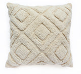 NNEKG Hebe Handwoven Cotton Cushion (45cm x 45cm Natural)