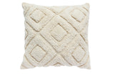 NNEKG Hebe Handwoven Cotton Cushion (45cm x 45cm Natural)