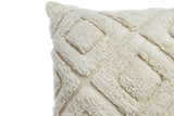 NNEKG Hebe Handwoven Cotton Cushion (45cm x 45cm Natural)