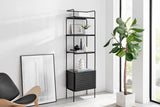 NNEKGE Honeycomb Bookshelf (Black)