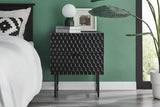 NNEKG Honeycomb Bedside Table (Black)