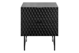 NNEKG Honeycomb Bedside Table (Black)