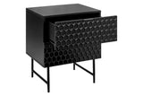 NNEKG Honeycomb Bedside Table (Black)