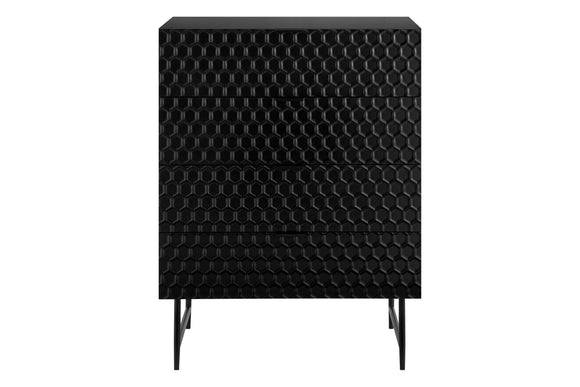 NNEKGE Honeycomb Chest of Draws (Black)