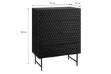 NNEKGE Honeycomb Chest of Draws (Black)