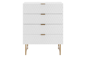 NNEKG Honeycomb Chest of Draws (White)