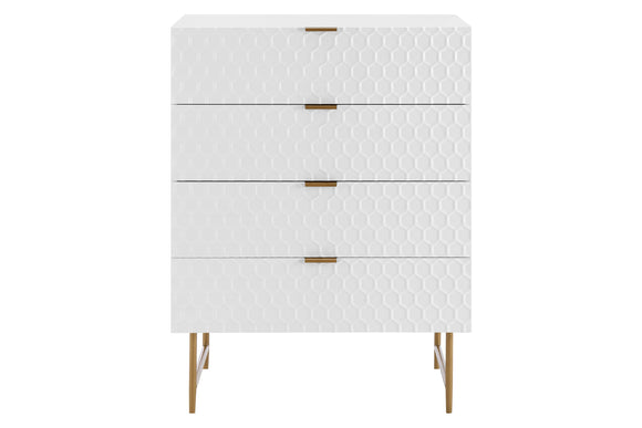 NNEKG Honeycomb Chest of Draws (White)