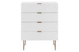 NNEKG Honeycomb Chest of Draws (White)