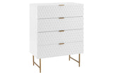 NNEKG Honeycomb Chest of Draws (White)