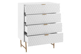 NNEKG Honeycomb Chest of Draws (White)