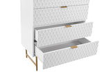 NNEKG Honeycomb Chest of Draws (White)