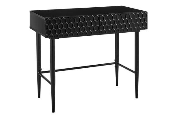 NNEKGE Honeycomb Dressing Table (Black)