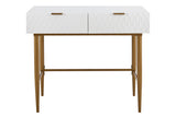 NNEKGE Honeycomb Dressing Table (White)