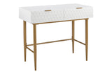 NNEKGE Honeycomb Dressing Table (White)