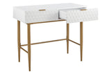 NNEKGE Honeycomb Dressing Table (White)