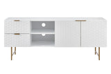 NNEKGE Honeycomb Entertainment Unit (White)