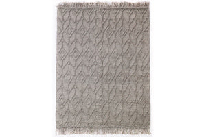 NNEKGE Bohemian Hand Woven Wool Blend Hallway Runner (300cm x 80cm)