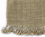NNEKGE Hand Woven Jute Rug with tassels (160cm x 230cm)