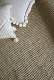 NNEKGE Hand Woven Jute Rug with tassels (160cm x 230cm)