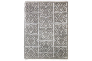 NNEKGE Diamond Hand Woven Wool Blend Rug (200cm x 290cm)