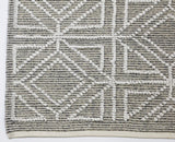 NNEKGE Diamond Hand Woven Wool Blend Rug (160cm x 230cm)