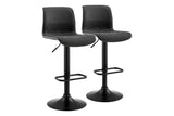 NNEKG Set of 2 Jackson High Back Stools (Charcoal)