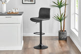 NNEKG Set of 2 Jackson High Back Stools (Charcoal)
