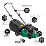 NNEDPE Xceed 161cc 4 Stroke 18??Petrol Lawn Mower 55L Catcher Refurbished