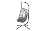 NNEKGE Mackenzie Outdoor Furniture Egg Chair (Grey Grey)