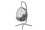 NNEKGE Mackenzie Outdoor Furniture Egg Chair (Grey Grey)