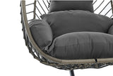 NNEKGE Mackenzie Outdoor Furniture Egg Chair (Grey Grey)