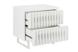 NNEKG Manila Bedside Table (White)