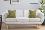 NNEKG Handwoven Cotton Macrame Cushion (45cm x 45cm Olive)